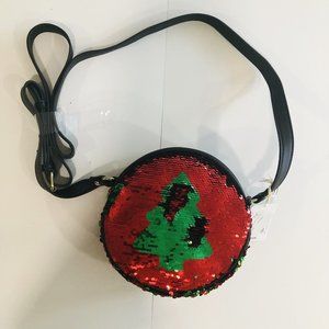 2021 Christmas Bag: Mad Love Crossbody Bag NWT Sequin Christmas Tree 7”